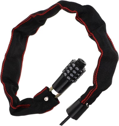 Kettingslot Fiets - Veiligheidsslot Motorslot - Diefstal Voorkomen - Waterdicht Slijtvast - 60 cm - Zwart