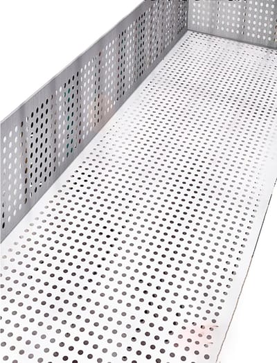Geperforeerde Plaat - Metaal Rasterpaneel - Balkon Decoratie - 304 Roestvrij Staal - 50 x 180 cm - Zilver