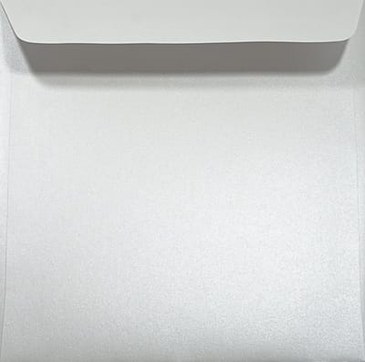Vierkante Enveloppen Parel Wit Banket Briefpapier Rechthoekige Klep