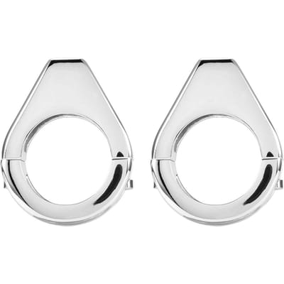 Aluminiumlegering Motorfiets Gemodificeerde Richtingaanwijzer Licht Montagebeugel 41mm Vorkklemmen Zilver white