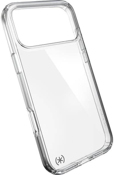 Speck hoesje geschikt voor Apple iPhone 17 Pro Max - Slank - Kristalhelder - Valbescherming gecertificeerd tot 4 meter - Microban Antibacterieel - Presidio Perfect Clear lijn - Transparant
