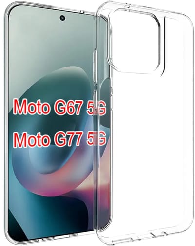 MobyDefend Hoesje - Geschikt voor Motorola Moto G67 / G77 / G87 - Transparante TPU Backcover - Volledig Doorzichtig