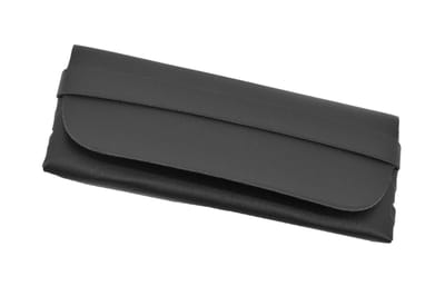 Brillenkoker Metallic Black | 17 x 8 x 2,5 cm | Kunstleer | Fashion Favorite