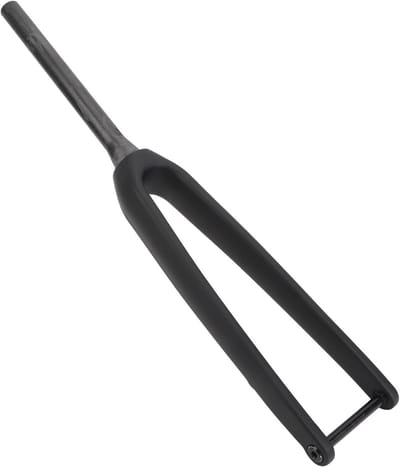Dailygoods- Racevork Lichtgewicht Ontwerp - Koolstofvezel - Trillingsabsorptie - 100x12 Mm Steekas - 1-1/8 Inch Diameter - 45 Mm Offset - Fietsvoorvork