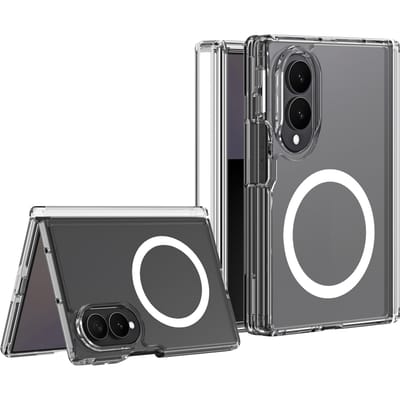 Dux Ducis Clin Hoesje Geschikt voor Samsung Galaxy Z Fold 8 | Compatibel met MagSafe / Qi2 | Back Cover | Schokbestendig | Transparant