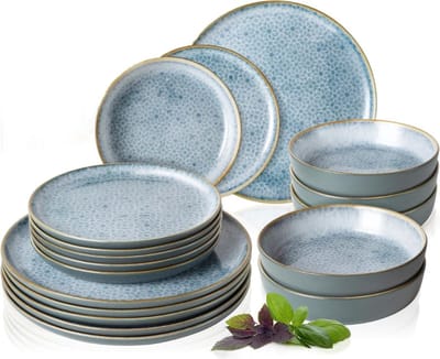 VELTRR® Serviesset 6 Persoons - Serviessets - Bordenset - Chique Bordenset - Porselein