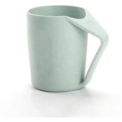 Onbreekbare Tarwestro Waterkoker Set met 4 Kleuren Bekers voor Kinderen Kinderen Volwassenen Lichtgewicht Natuurlijk Herbruikbaar Drinkbekers 301-400ml white