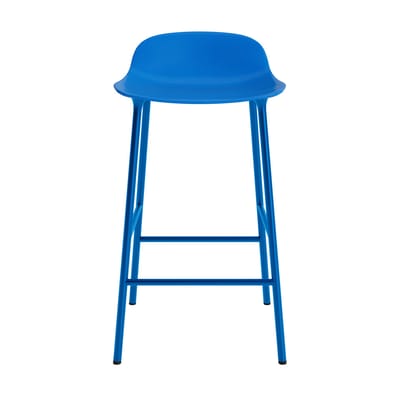 Normann Copenhagen Form barkruk met metalen frame - NormannCopenhagenFormBrightBlue - 65 cm