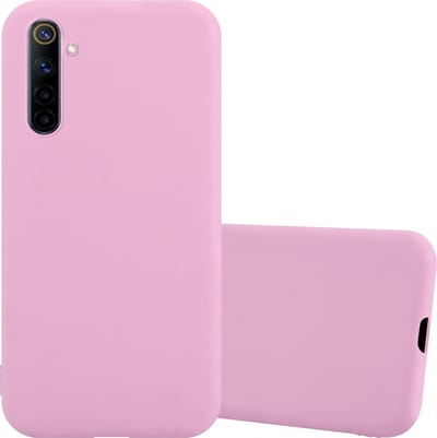 Cadorabo Hoesje geschikt voor Realme 6 4G / 6s in CANDY ROZE - Beschermhoes gemaakt van flexibel TPU silicone Case Cover