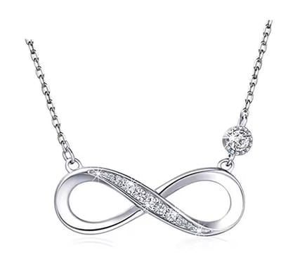 ASTRADAVI S925 Sterling Zilver - Hanger - Prachtig Infinity design met Zirkonia