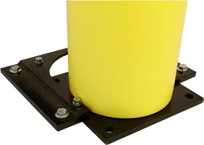 Wegneembare voetplaat voor flexibele palen Bravo, Charlie, Echo, Hotel & Lima - 330 mm x 240 mm x 18 mm - d-flexx - Dancop