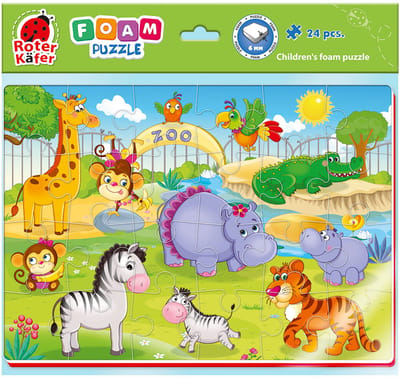 Roter Käfer foam puzzel dierentuindieren