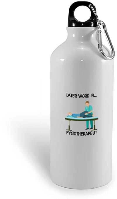 Hacebo® - Later word ik fysiotherapeut waterfles - Werk - Fysiotherapeuten - Fysiotherapeut - fysio - therapie - arts - masseur - fysiotherapie - sportblessures - specialist - fysioloog - gezondheidsspecialist - water fles - 400ML