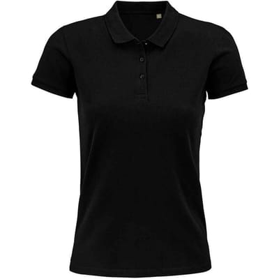 SOLS Dames/dames Planet Organic Polo Shirt (Zwart)