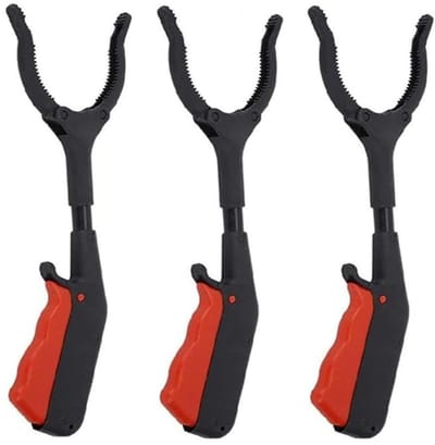 Dailygoods- Afvaltang 30 cm - Draagbare Grijptang - Hygiënische Afvalklemmen - Multifunctionele Verzameltang - Schokbestendig - Hoogwaardige ABS Materialen