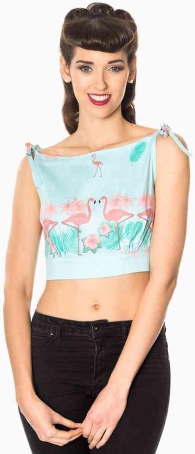 Dancing Days - GOING MY WAY Crop top - S - Blauw