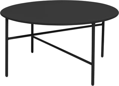 Lisomme Mila metalen tuin salontafel zwart - Ø 70 cm