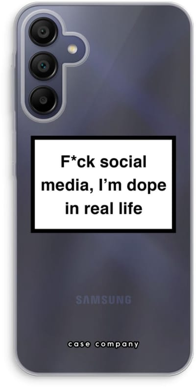 Case Company® - Hoesje geschikt voor Samsung Galaxy A15 hoesje - I'm dope - Soft Cover Telefoonhoesje - Bescherming aan alle Kanten en Schermrand