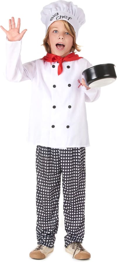 Vegaoo - Big chef kok kostuum voor kinderen