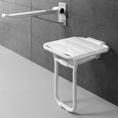 Douchestoel Met Wandmontage Wit - Douche Stoel Opklapbaar