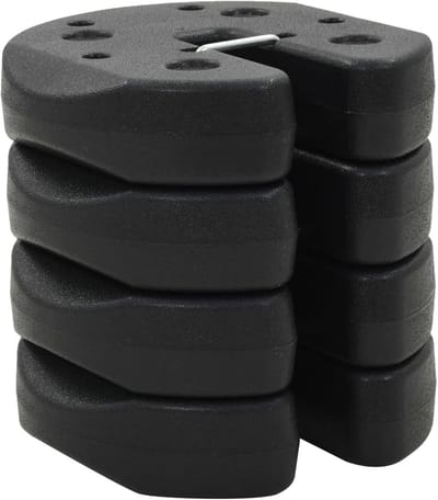 Set van 4 Betonanker voor Partytenten en Luifels - Zwart