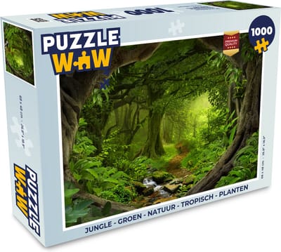 Puzzel Jungle - Groen - Natuur - Tropisch - Planten - Legpuzzel - Puzzel 1000 stukjes volwassenen