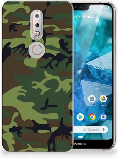 Nokia 7.1 TPU bumper Army Dark