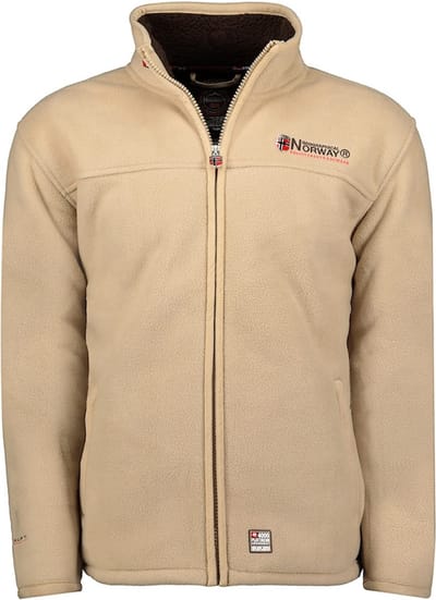 Fleece Vest Teddy Gevoerd Heren Camel Geographical Norway - L