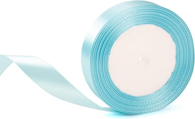 Lichtblauwe Linten van 20mm Breed voor Cadeauverpakking, Bruiloft, Haaraccessoires en Creatieve Knutselprojecten - 22 Meter Lang
