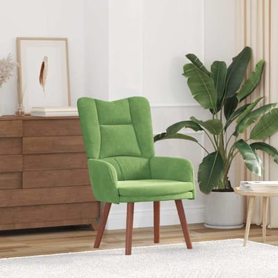 vidaXL - Fauteuil - Lichtgroen - 63 - x - 67 - x - 94 - cm - Fluweel