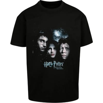 Merchcode Harry Potter - Harry Potter and the Prisoner of Azkaban Poster Heavy Oversize Heren Tshirt - XS - Zwart