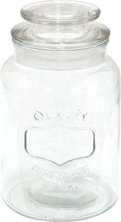 Clayre & Eef Voorraadpot Ø 11x19 cm Glas