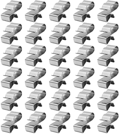 Zonnepaneel kabel clips - 30 stuks RVS - 4 vierkant 2 lijnen - voor stevige bevestiging - SnelShoppen