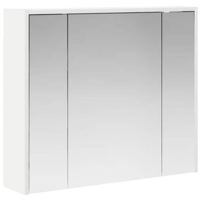 vidaXL - Badkamerspiegelkast - Wit - 73,5 - x - 16 - x - 62,5 - cm - Bewerkt - hout
