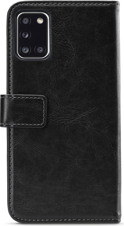 My Style Telefoonhoesje geschikt voor Samsung Galaxy A31 Hoesje | My Style Flex Wallet Bookcase Portemonnee | Pasjeshouder voor 3 Pasjes | Telefoonhoesje voor Pinpas / OV Kaart / Rijbewijs - Zwart