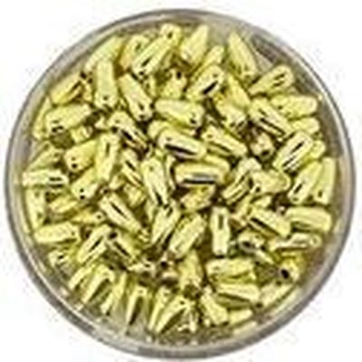 0802-06934 Parels druppelvormig goudkleurig metallic 3x6 mm
