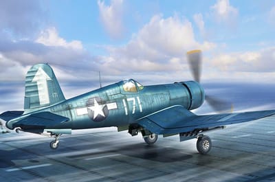 HobbyBoss Modelbouwpakket Militaire voertuigen - 80384 F4U-1D Corsair Plane Plastic - 1:48 - Modelbouw