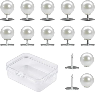 12 Stuks Moeder van Parel Knopen (12mm) met Opbergdoos | Herbruikbare Drukknoop voor Damesblouses, Vesten en Kledingaccessoires | Ideaal als Vervanging voor Naaiknopen