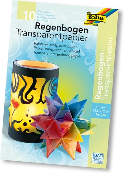 transparent paper "785" rainbow 10 v.