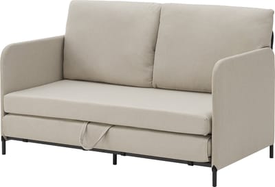 Slaapbank 2-zitsbank 78x125x67 cm beige