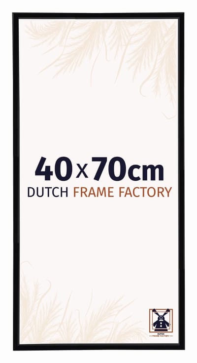 Fotolijst 40x70 cm - Kunststof - Zwart Hoogglans - Angers
