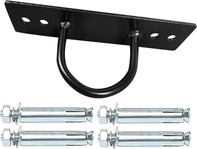 Montagebeugel - Muuranker Ophangriem - Fitness Training - Krasbestendige Coating - 21 x 16 x 14 cm - Zwart