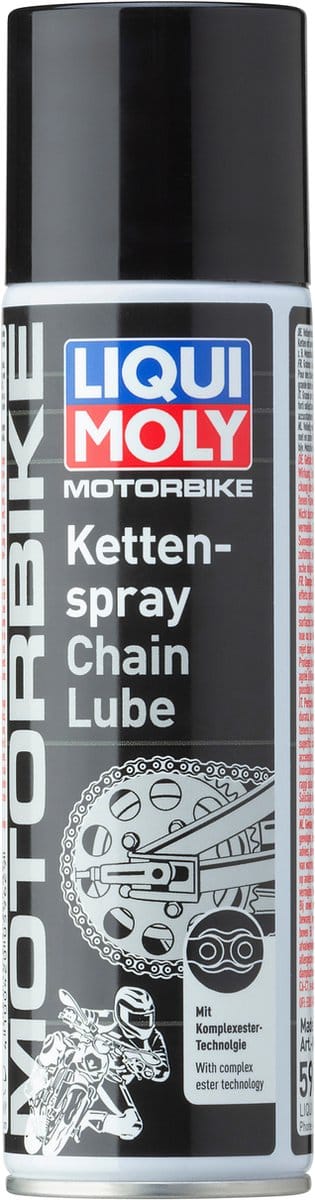 Liqui Moly Motorbike Ketting smeermiddel 250ml volledig synthetisch, extreem hechtend en waterafstotend kettingvet