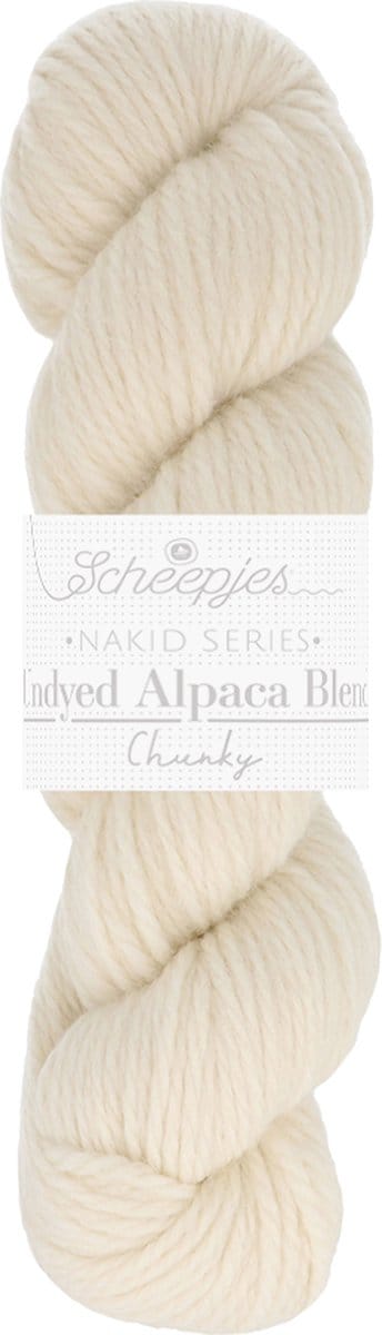 Scheepjes Nakid S. Undyed Alpaca Blend Chunky 5 Wit