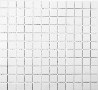 Mozaïektegels Keramiek - Wandtegels Vloertegels - Badkamer Keuken - Vochtbestendig Mat - 330x302 mm - Oud Wit