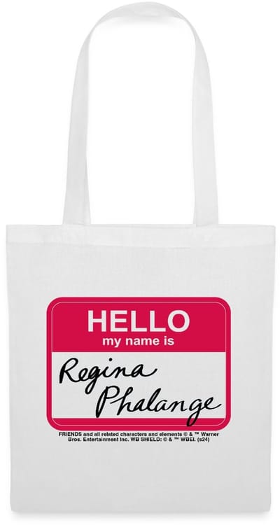 Friends Regina Phalange Naamkaartje Ontwerp Tas Van Stof Schoudertas