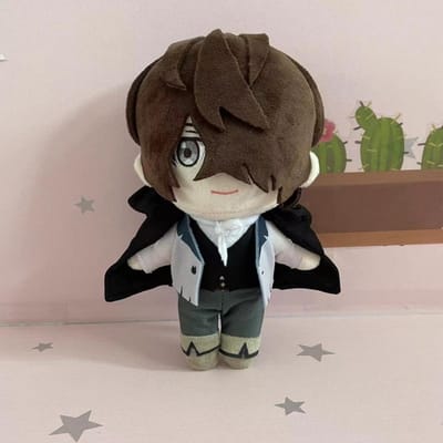 Peluche Edgar Allan Poe Anime 20cm Bungou Stray Dogs Mignonne Douce Oreiller Rempli Jouet d'Anniversaire 20cm black