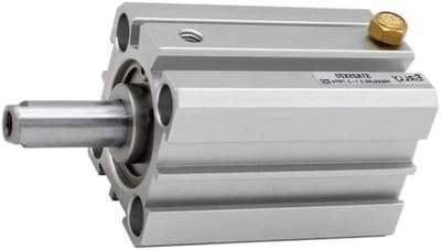 Persluchtcilinder - Compacte cilinder - Industriële toepassingen - Trekvering ontwerp - 32 mm boring - Zilver