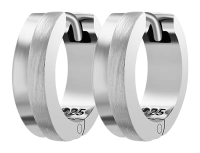 AKZENT Akzent Dames oorbellen "Enja" aus 925 Sterlingzilver, gerhodineerd, duurzaam