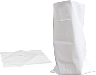 Puinzakken - LDPE - Vuilniszakken - Wit - 55x90 cm - 10 stuks